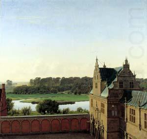 P.C. Skovgaard View from Frederiksborg Castle china oil painting image